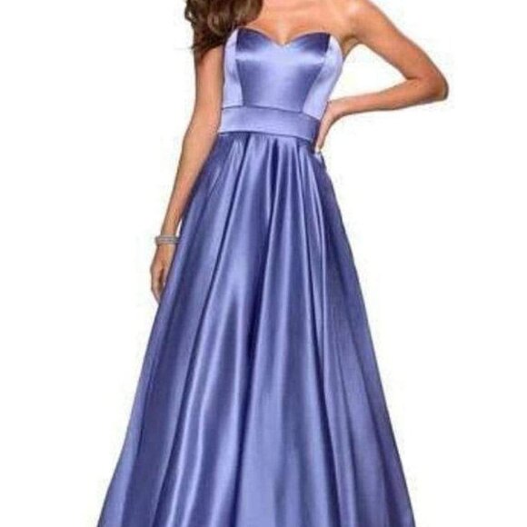 La Femme-Sweetheart Empire A-Line Evening 27506SC - Picture 1 of 6